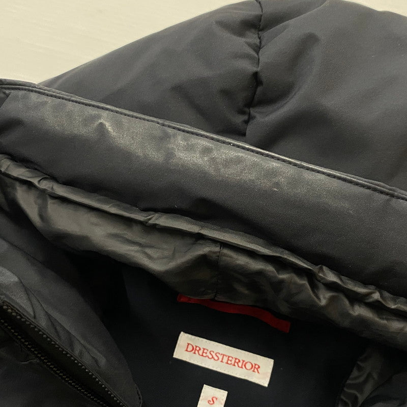 【中古品】【メンズ】 DRESSTERIOR ドレステリア WHITE GOOSE DOWN JACKET 086-59109 ホワイト グース ダウン ジャケット アウター 147-260624-sa-03-tei サイズ：S カラー：ブラック 万代Net店