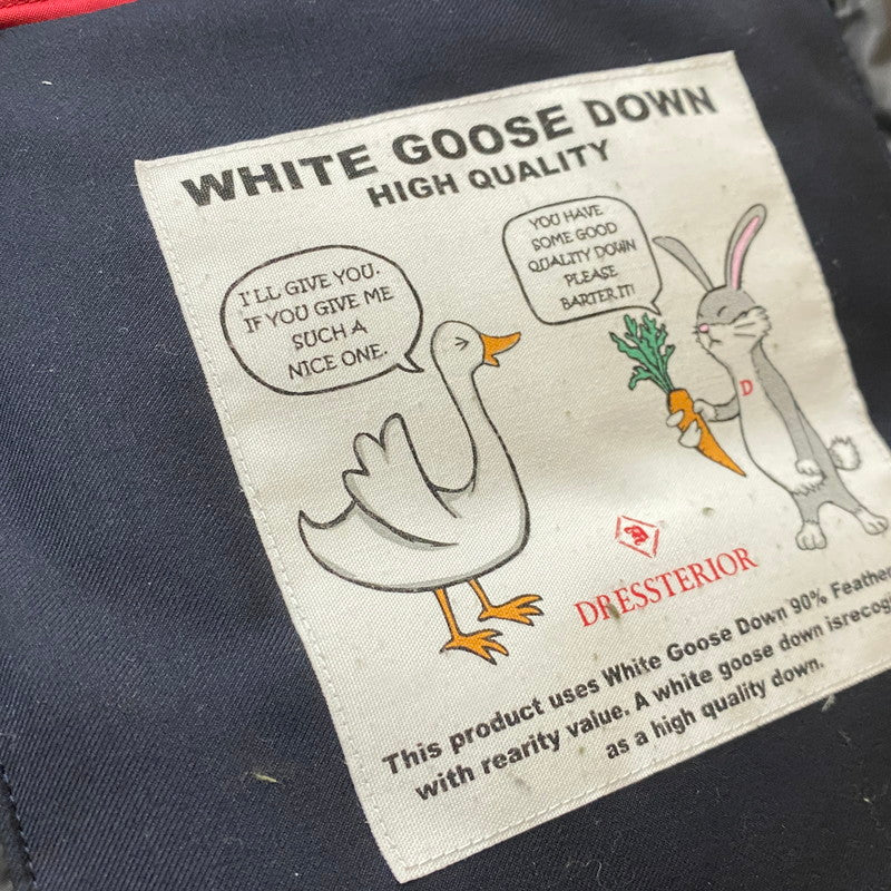 【中古品】【メンズ】 DRESSTERIOR ドレステリア WHITE GOOSE DOWN JACKET 086-59109 ホワイト グース ダウン ジャケット アウター 147-260624-sa-03-tei サイズ：S カラー：ブラック 万代Net店