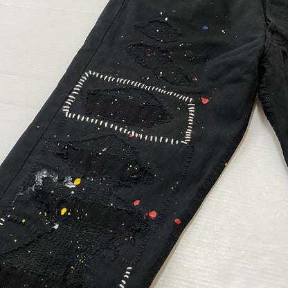 【中古品】【メンズ】 INNOCENCENYC イノセンスニューヨーク DAMAGE DENIM PANTS INSTBK01 ダメージ デニム パンツ ボトムス ジーンズ 153-260624-sa-18-tei サイズ：32 カラー：ブラック 万代Net店