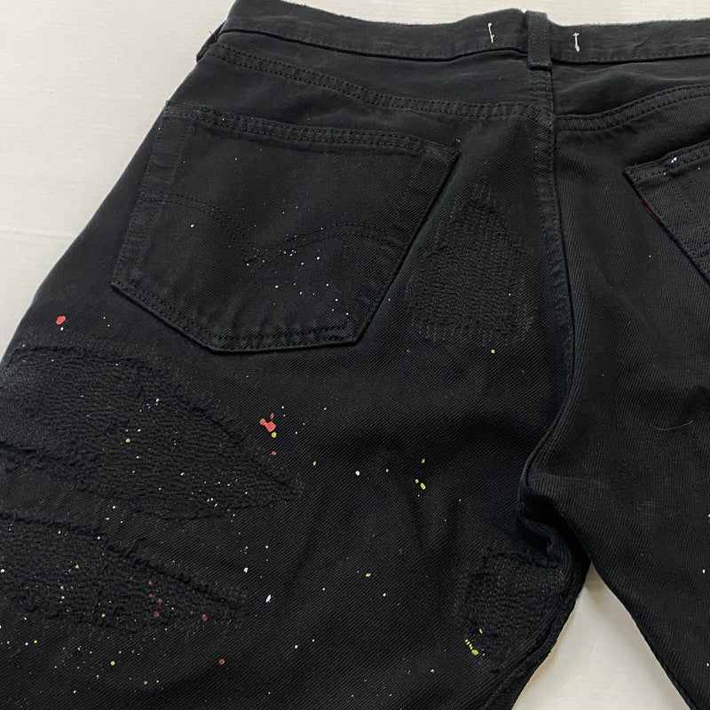 【中古品】【メンズ】 INNOCENCENYC イノセンスニューヨーク DAMAGE DENIM PANTS INSTBK01 ダメージ デニム パンツ ボトムス ジーンズ 153-260624-sa-18-tei サイズ：32 カラー：ブラック 万代Net店