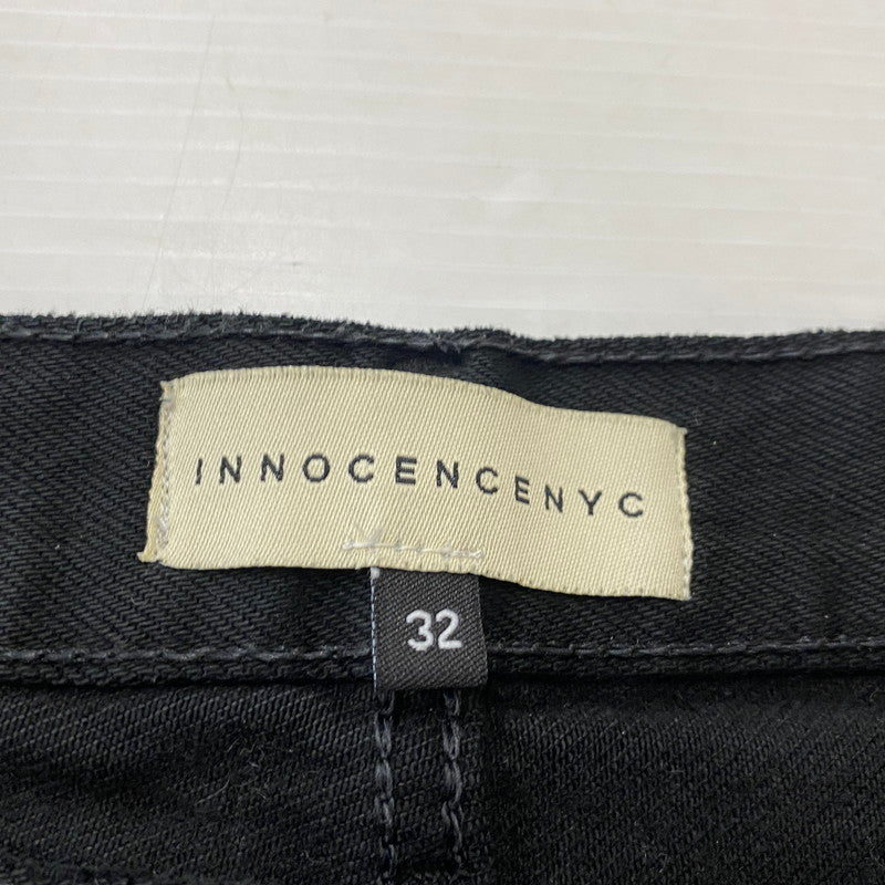 【中古品】【メンズ】 INNOCENCENYC イノセンスニューヨーク DAMAGE DENIM PANTS INSTBK01 ダメージ デニム パンツ ボトムス ジーンズ 153-260624-sa-18-tei サイズ：32 カラー：ブラック 万代Net店