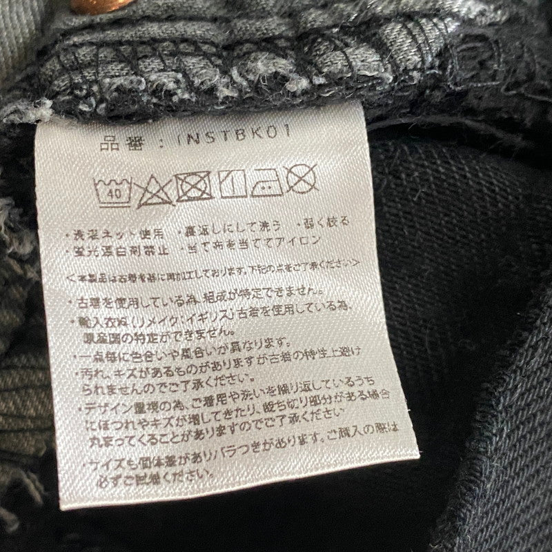 【中古品】【メンズ】 INNOCENCENYC イノセンスニューヨーク DAMAGE DENIM PANTS INSTBK01 ダメージ デニム パンツ ボトムス ジーンズ 153-260624-sa-18-tei サイズ：32 カラー：ブラック 万代Net店