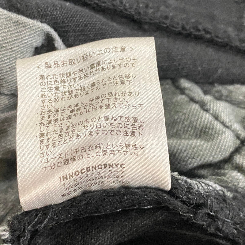 【中古品】【メンズ】 INNOCENCENYC イノセンスニューヨーク DAMAGE DENIM PANTS INSTBK01 ダメージ デニム パンツ ボトムス ジーンズ 153-260624-sa-18-tei サイズ：32 カラー：ブラック 万代Net店