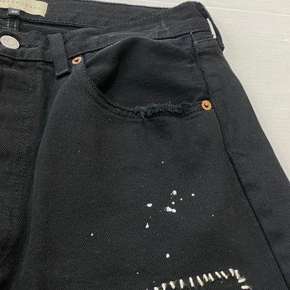 【中古品】【メンズ】 INNOCENCENYC イノセンスニューヨーク DAMAGE DENIM PANTS INSTBK01 ダメージ デニム パンツ ボトムス ジーンズ 153-260624-sa-18-tei サイズ：32 カラー：ブラック 万代Net店
