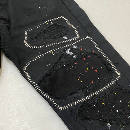 【中古品】【メンズ】 INNOCENCENYC イノセンスニューヨーク DAMAGE DENIM PANTS INSTBK01 ダメージ デニム パンツ ボトムス ジーンズ 153-260624-sa-18-tei サイズ：32 カラー：ブラック 万代Net店