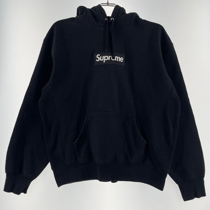 【中古品】【メンズ】 Supreme シュプリーム BOX LOGO HOODED SWEATSHIRT ボックスロゴフーディー スウェットシャツ トップス プルオーバーパーカー 149-260625-ss-03-tei サイズ：S カラー：ブラック 万代Net店