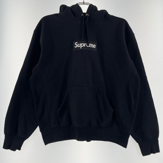 【中古品】【メンズ】 Supreme シュプリーム BOX LOGO HOODED SWEATSHIRT ボックスロゴフーディー スウェットシャツ トップス プルオーバーパーカー 149-260625-ss-03-tei サイズ：S カラー：ブラック 万代Net店