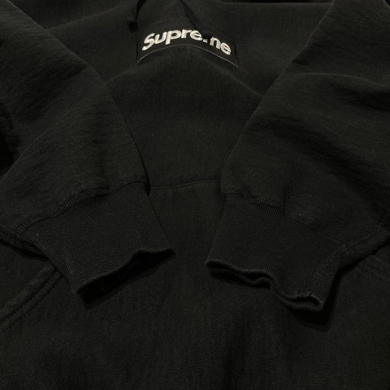 【中古品】【メンズ】 Supreme シュプリーム BOX LOGO HOODED SWEATSHIRT ボックスロゴフーディー スウェットシャツ トップス プルオーバーパーカー 149-260625-ss-03-tei サイズ：S カラー：ブラック 万代Net店