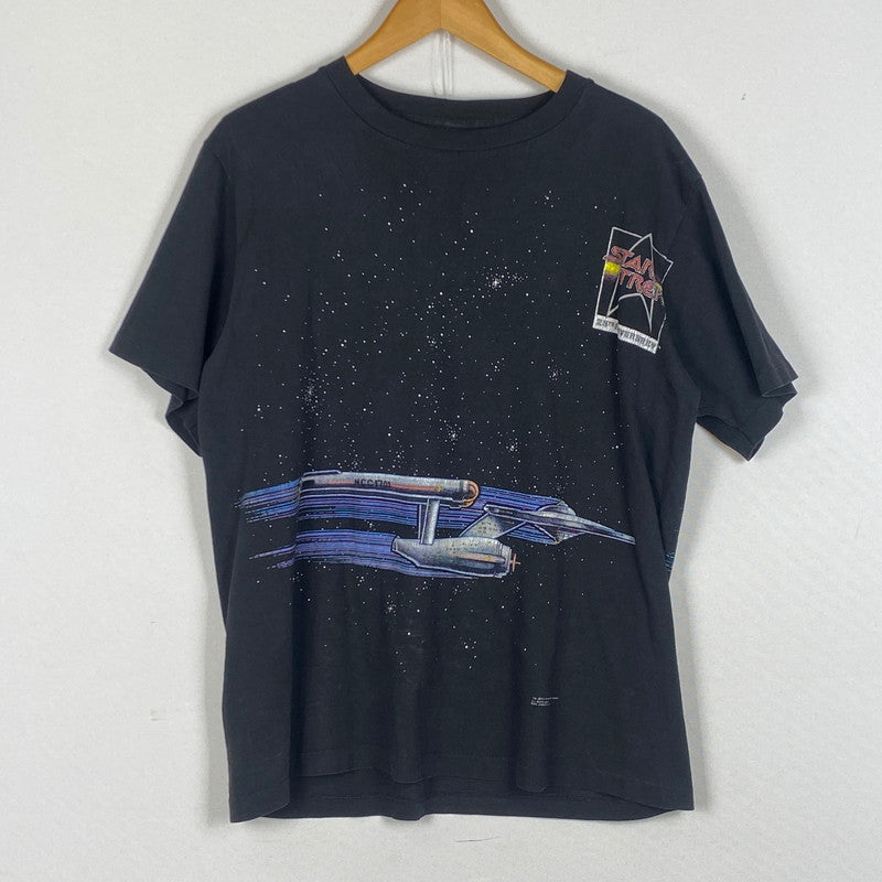 【中古品】【メンズ】 CHANGES チェンジズ 90's 25ANNIVERSARY STARTREK TEE 90年代 25周年 スタートレック Ｔシャツ 半袖 トップス 145-260624-sa-16-tei サイズ：L カラー：ブラック 万代Net店