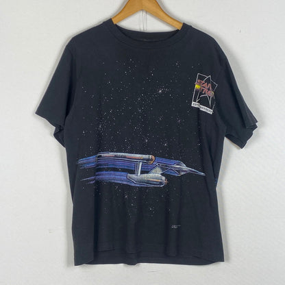 【中古品】【メンズ】 CHANGES チェンジズ 90's 25ANNIVERSARY STARTREK TEE 90年代 25周年 スタートレック Ｔシャツ 半袖 トップス 145-260624-sa-16-tei サイズ：L カラー：ブラック 万代Net店