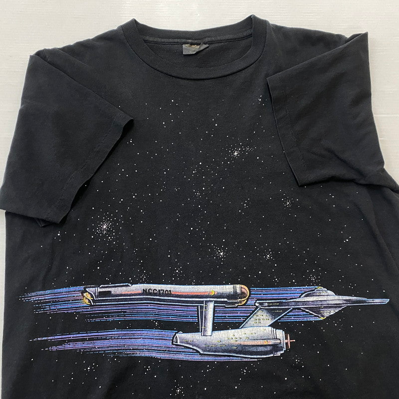 【中古品】【メンズ】 CHANGES チェンジズ 90's 25ANNIVERSARY STARTREK TEE 90年代 25周年 スタートレック Ｔシャツ 半袖 トップス 145-260624-sa-16-tei サイズ：L カラー：ブラック 万代Net店