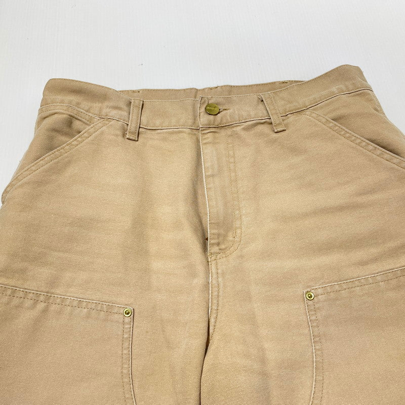 【中古品】【メンズ】 Carhartt WIP カーハート ワークインプログレス DOUBLE KNEE PANT IO34796 ダブルニーパンツ ボトムス 156-260625-ss-09-tei サイズ：30×32 カラー：ベージュ 万代Net店