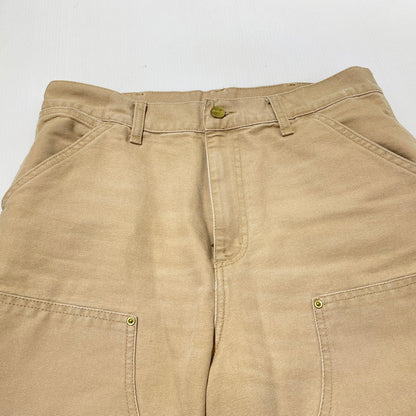 【中古品】【メンズ】 Carhartt WIP カーハート ワークインプログレス DOUBLE KNEE PANT IO34796 ダブルニーパンツ ボトムス 156-260625-ss-09-tei サイズ：30×32 カラー：ベージュ 万代Net店