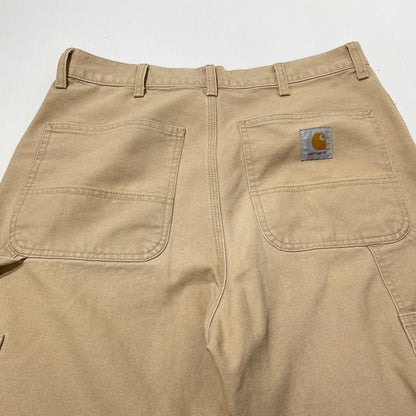 【中古品】【メンズ】 Carhartt WIP カーハート ワークインプログレス DOUBLE KNEE PANT IO34796 ダブルニーパンツ ボトムス 156-260625-ss-09-tei サイズ：30×32 カラー：ベージュ 万代Net店
