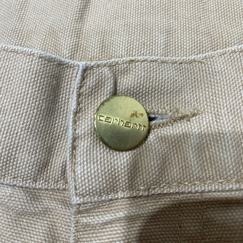 【中古品】【メンズ】 Carhartt WIP カーハート ワークインプログレス DOUBLE KNEE PANT IO34796 ダブルニーパンツ ボトムス 156-260625-ss-09-tei サイズ：30×32 カラー：ベージュ 万代Net店