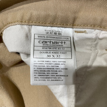 【中古品】【メンズ】 Carhartt WIP カーハート ワークインプログレス DOUBLE KNEE PANT IO34796 ダブルニーパンツ ボトムス 156-260625-ss-09-tei サイズ：30×32 カラー：ベージュ 万代Net店