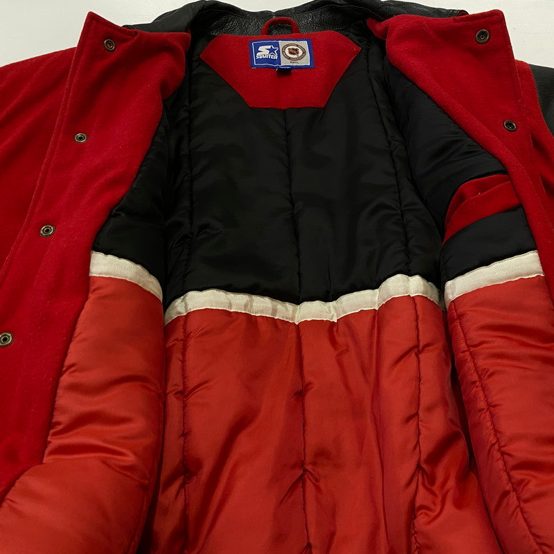 【中古品】【メンズ】 STARTER スターター NHL RED WINGS STADIUM JACKET ナショナルホッケーリーグ レッドウィングス スタジアムジャケット アウター 145-260629-ss-07-tei サイズ：XL カラー：レッド 万代Net店