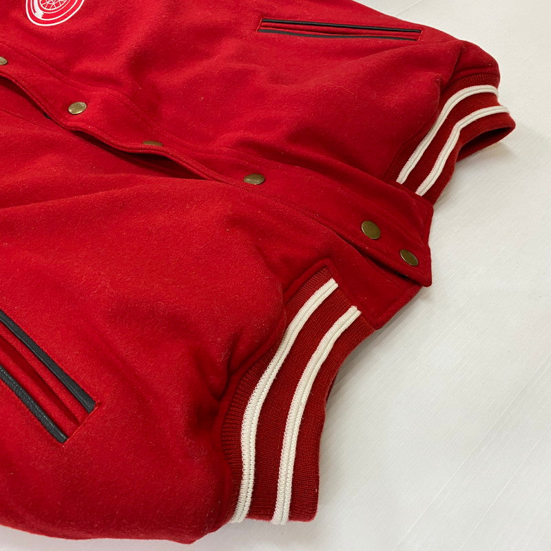 【中古品】【メンズ】 STARTER スターター NHL RED WINGS STADIUM JACKET ナショナルホッケーリーグ レッドウィングス スタジアムジャケット アウター 145-260629-ss-07-tei サイズ：XL カラー：レッド 万代Net店