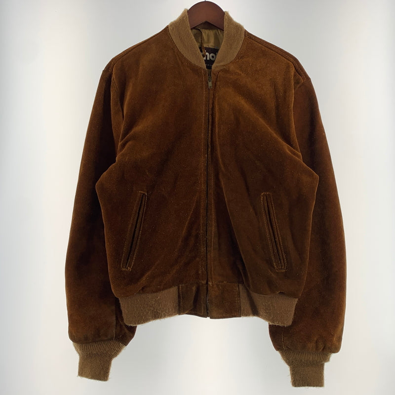 【現状渡し品】【メンズ】 schott ショット SUEDE BOMBER JACKET スエード ボンバージャケット アウター レザージャケット 145-260626-ko-09-tei サイズ：40 カラー：ブラウン 万代Net店