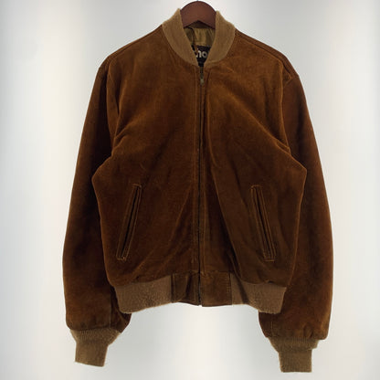 【現状渡し品】【メンズ】 schott ショット SUEDE BOMBER JACKET スエード ボンバージャケット アウター レザージャケット 145-260626-ko-09-tei サイズ：40 カラー：ブラウン 万代Net店