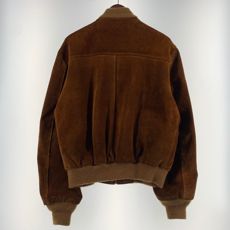 【現状渡し品】【メンズ】 schott ショット SUEDE BOMBER JACKET スエード ボンバージャケット アウター レザージャケット 145-260626-ko-09-tei サイズ：40 カラー：ブラウン 万代Net店