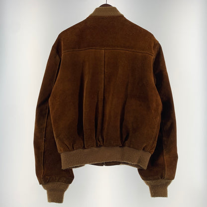 【現状渡し品】【メンズ】 schott ショット SUEDE BOMBER JACKET スエード ボンバージャケット アウター レザージャケット 145-260626-ko-09-tei サイズ：40 カラー：ブラウン 万代Net店