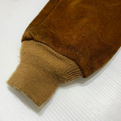 【現状渡し品】【メンズ】 schott ショット SUEDE BOMBER JACKET スエード ボンバージャケット アウター レザージャケット 145-260626-ko-09-tei サイズ：40 カラー：ブラウン 万代Net店