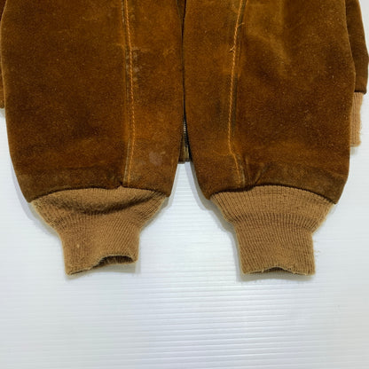 【現状渡し品】【メンズ】 schott ショット SUEDE BOMBER JACKET スエード ボンバージャケット アウター レザージャケット 145-260626-ko-09-tei サイズ：40 カラー：ブラウン 万代Net店