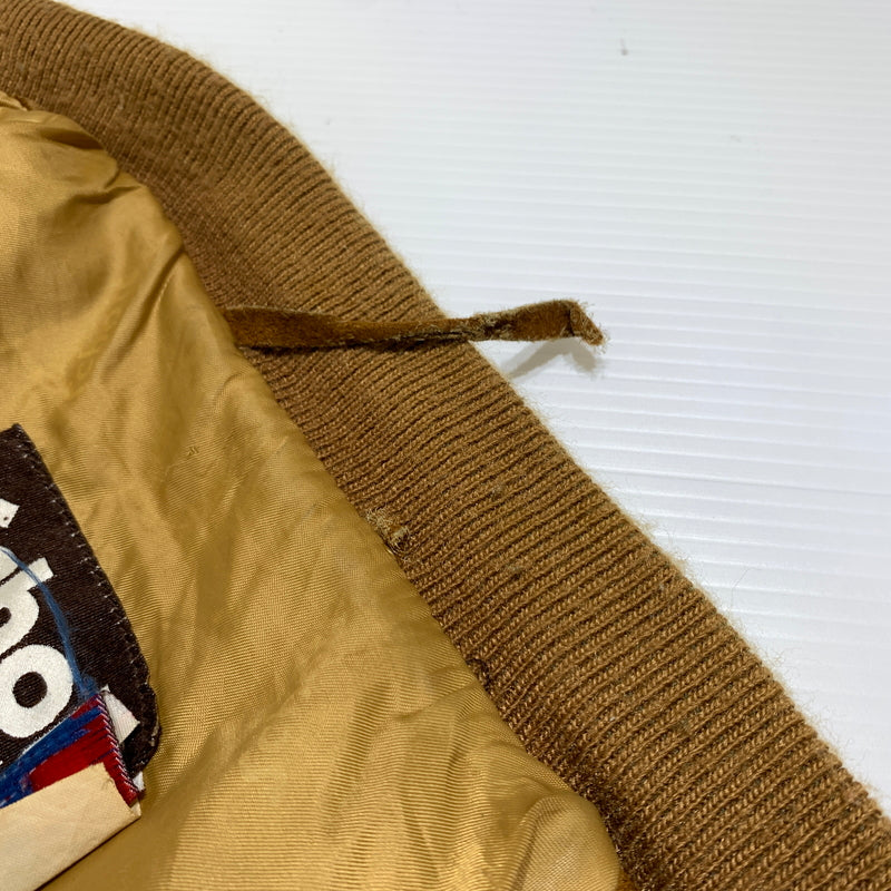 【現状渡し品】【メンズ】 schott ショット SUEDE BOMBER JACKET スエード ボンバージャケット アウター レザージャケット 145-260626-ko-09-tei サイズ：40 カラー：ブラウン 万代Net店