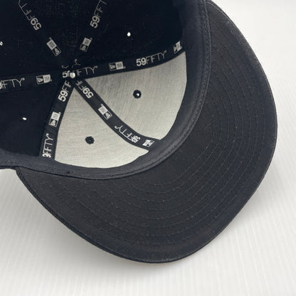【中古品】【メンズ】 NEW ERA ニューエラ × THRASHER スラッシャー 別注 コラボ LOGO CAP ロゴキャップ 帽子 ベースボールキャップ 185-260805-ko-03-tei サイズ：56.8cm カラー：ブラック 万代Net店