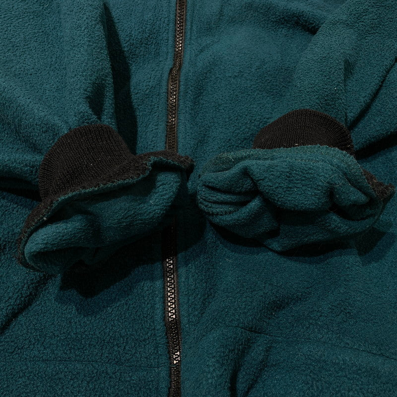 【中古品】【メンズ】 Cabela’s カベラス POLARTEC FLEECE ZIP UP PARKER ポーラテック フリース ジップアップパーカー アウター フーディー 145-260625-ss-06-tei サイズ：L カラー：グリーン 万代Net店