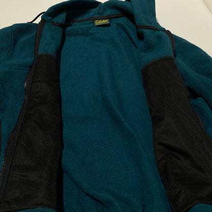 【中古品】【メンズ】 Cabela’s カベラス POLARTEC FLEECE ZIP UP PARKER ポーラテック フリース ジップアップパーカー アウター フーディー 145-260625-ss-06-tei サイズ：L カラー：グリーン 万代Net店