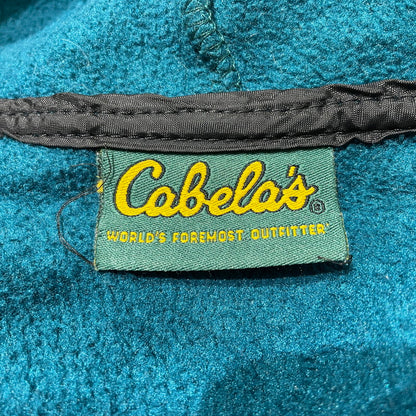 【中古品】【メンズ】 Cabela’s カベラス POLARTEC FLEECE ZIP UP PARKER ポーラテック フリース ジップアップパーカー アウター フーディー 145-260625-ss-06-tei サイズ：L カラー：グリーン 万代Net店