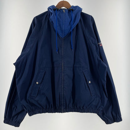 【現状渡し品】【メンズ】 POLO SPORTS ポロスポーツ 90's ZIP UP PARKER 90年代 ジップアップパーカー アウター フーディー 145-260625-ss-05-tei サイズ：XL カラー：ブルー 万代Net店