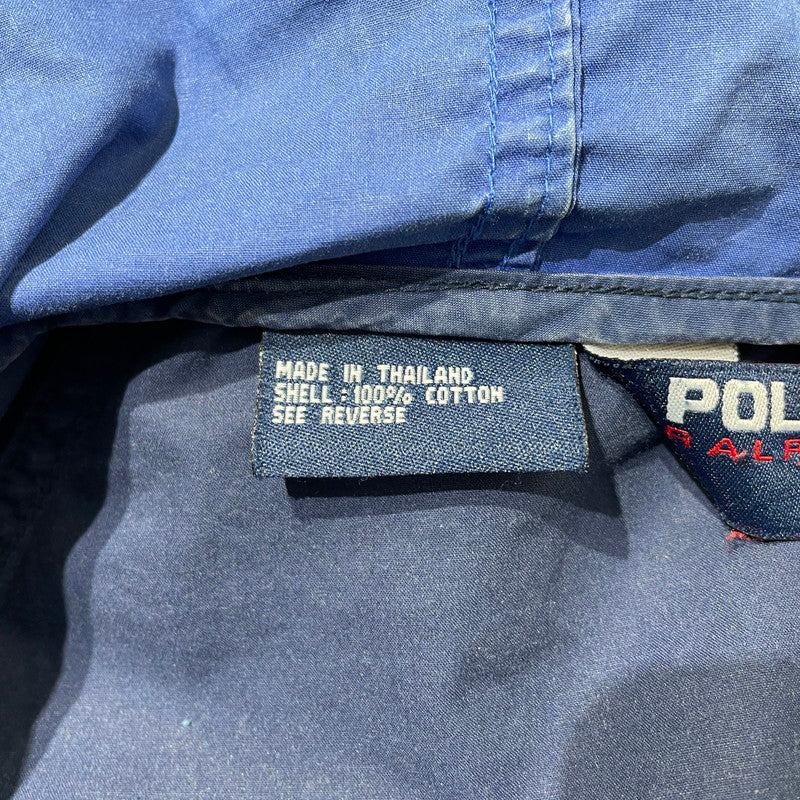 【現状渡し品】【メンズ】 POLO SPORTS ポロスポーツ 90's ZIP UP PARKER 90年代 ジップアップパーカー アウター フーディー 145-260625-ss-05-tei サイズ：XL カラー：ブルー 万代Net店