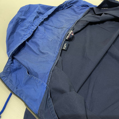 【現状渡し品】【メンズ】 POLO SPORTS ポロスポーツ 90's ZIP UP PARKER 90年代 ジップアップパーカー アウター フーディー 145-260625-ss-05-tei サイズ：XL カラー：ブルー 万代Net店
