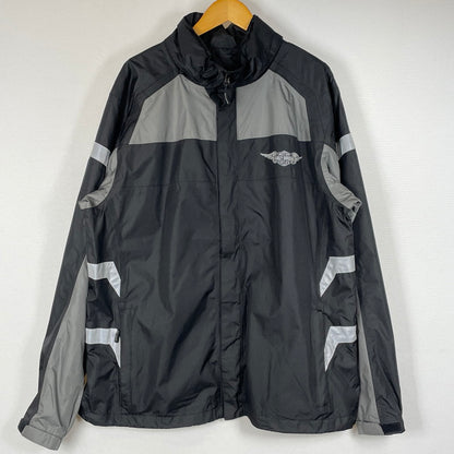 【中古品】【メンズ】 HARLEY DAVIDSON ハーレーダビッドソン RAIN SUIT REFLECTIVE RAIN SUIT 98336-15VM リフレクティブ レイン スーツ 145-260720-sa-18-tei サイズ：L カラー：ブラック 万代Net店