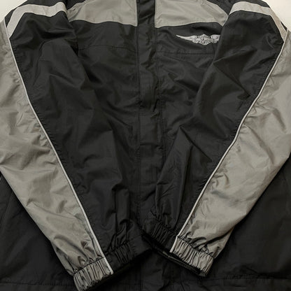 【中古品】【メンズ】 HARLEY DAVIDSON ハーレーダビッドソン RAIN SUIT REFLECTIVE RAIN SUIT 98336-15VM リフレクティブ レイン スーツ 145-260720-sa-18-tei サイズ：L カラー：ブラック 万代Net店