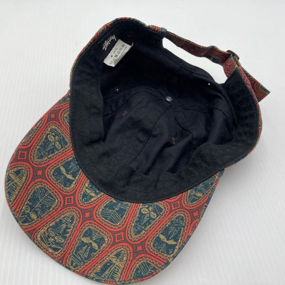 【中古品】【メンズ】 STUSSY ステューシー MASK PATTERN LOW PRO CAP マスクパターン ロープロ キャップ 帽子 185-260704-yo-11-tei サイズ：ONESIZE カラー：ブラウン 万代Net店