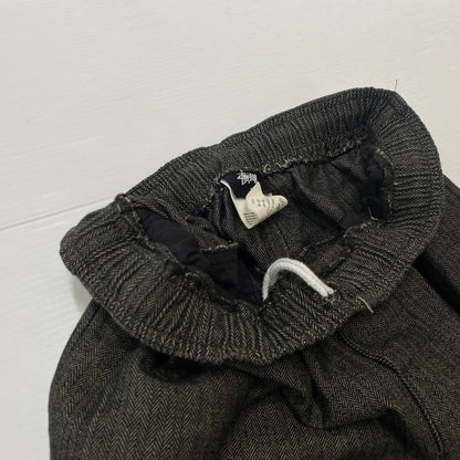 【中古品】【メンズ】 STUSSY ステューシー HERRINGBONE EASY PANTS ヘリンボーン イージーパンツ ボトムス 153-260702-ss-08-tei サイズ：S カラー：グレー系 万代Net店