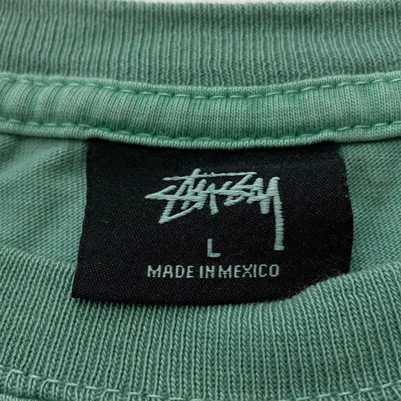 【中古品】【メンズ】 STUSSY ステューシー THE KEY TO PHISICAL AND SPIRITUAL HEALTH TEE ザ キー トゥ フィジカル アンド スピリチュアル ヘルス Tシャツ 半袖 トップス 142-260626-sa-06-tei サイズ：L カラー：グリーン 万代Net店