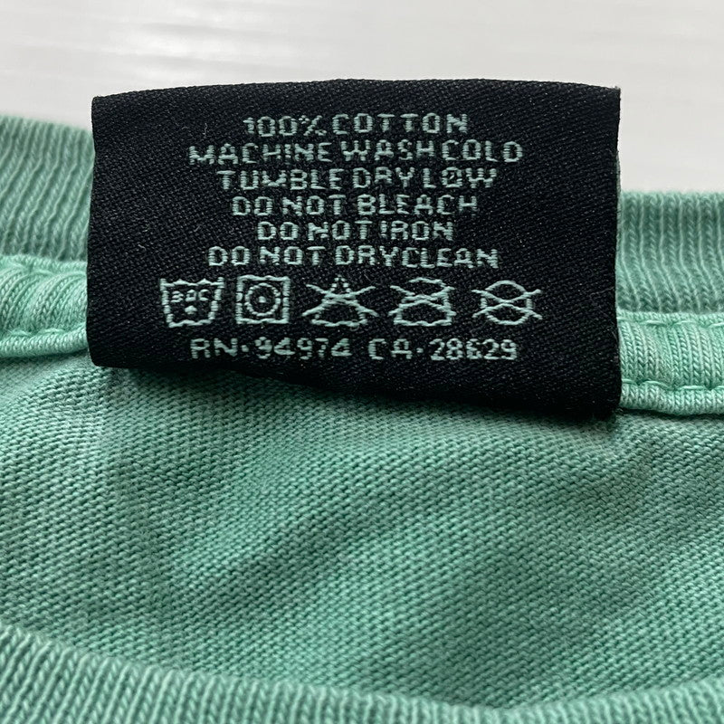 【中古品】【メンズ】 STUSSY ステューシー THE KEY TO PHISICAL AND SPIRITUAL HEALTH TEE ザ キー トゥ フィジカル アンド スピリチュアル ヘルス Tシャツ 半袖 トップス 142-260626-sa-06-tei サイズ：L カラー：グリーン 万代Net店