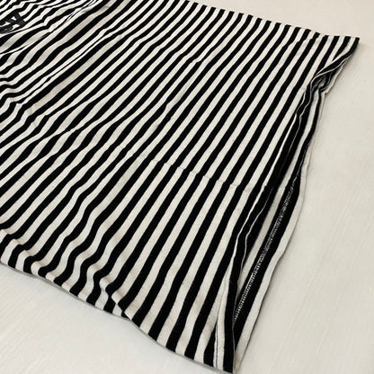 【中古品】【メンズ】 STUSSY ステューシー STRIPED LOGO S/S TEE ボーダーロゴ ショートスリーブTシャツ 半袖トップス 142-260702-ss-02-tei サイズ：L カラー：ブラックホワイト 万代Net店
