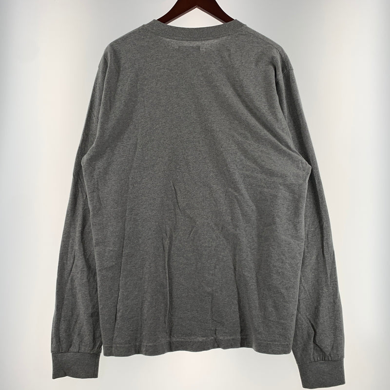 【現状渡し品】【メンズ】 STUSSY ステューシー STOCK LOGO CREW L/S TEE 1140242 ストック ロゴ クルー ロングスリーブ Tシャツ 長袖 Tシャツ 142-260626-ko-05-tei サイズ：L カラー：グレー 万代Net店