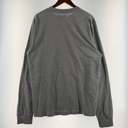 【現状渡し品】【メンズ】 STUSSY ステューシー STOCK LOGO CREW L/S TEE 1140242 ストック ロゴ クルー ロングスリーブ Tシャツ 長袖 Tシャツ 142-260626-ko-05-tei サイズ：L カラー：グレー 万代Net店