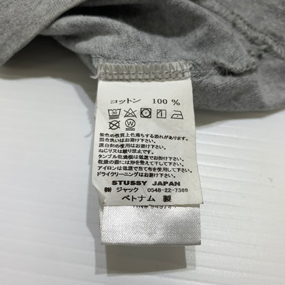 【現状渡し品】【メンズ】 STUSSY ステューシー STOCK LOGO CREW L/S TEE 1140242 ストック ロゴ クルー ロングスリーブ Tシャツ 長袖 Tシャツ 142-260626-ko-05-tei サイズ：L カラー：グレー 万代Net店