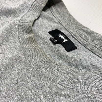 【現状渡し品】【メンズ】 STUSSY ステューシー STOCK LOGO CREW L/S TEE 1140242 ストック ロゴ クルー ロングスリーブ Tシャツ 長袖 Tシャツ 142-260626-ko-05-tei サイズ：L カラー：グレー 万代Net店