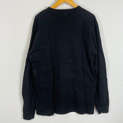 【中古品】【メンズ】 STUSSY ステューシー FRONT SWITCHING L/S TEE フロント スイッチング ロングスリーブ Ｔシャツ 長袖 トップス 142-260626-sa-08-tei サイズ：L カラー：ブラック 万代Net店