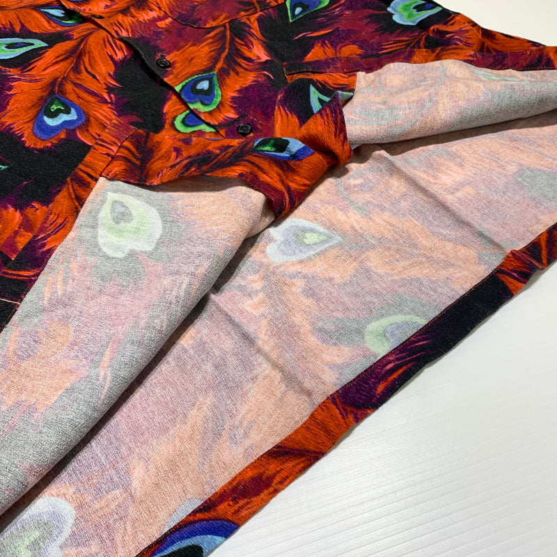 【中古品】【メンズ】 STUSSY ステューシー PEACOCK OPEN COLLAR SHIRT 110043 ピーコック オープンカラー シャツ 半袖 トップス 孔雀柄 142-260626-ko-06-tei サイズ：L カラー：総柄 万代Net店