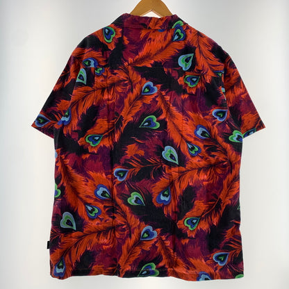 【中古品】【メンズ】 STUSSY ステューシー PEACOCK OPEN COLLAR SHIRT 110043 ピーコック オープンカラー シャツ 半袖 トップス 孔雀柄 142-260626-ko-06-tei サイズ：L カラー：総柄 万代Net店